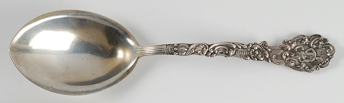 Versailles (Sterling, 1888, No Monograms) Vegetable Serving Spoon (Solid) by Gorham Silver-1