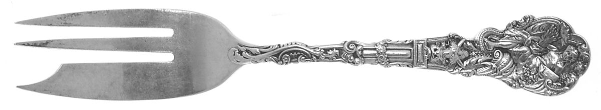 Versailles (Sterling, 1888, No Monograms) Large Individual Pie Fork by Gorham Silver-1