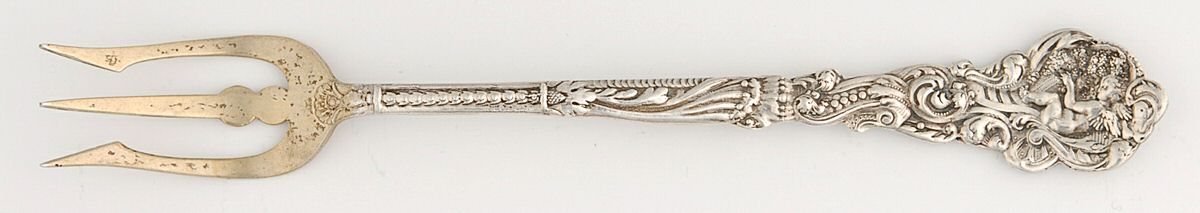 Versailles (Sterling, 1888, No Monograms) Olive Fork by Gorham Silver-1