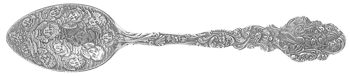 Versailles (Sterling, 1888, No Monograms) Five O'Clock/Youth Spoon with Embossed Bowl by Gorham Silver-1