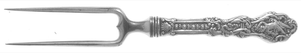 Versailles (Sterling, 1888, No Monograms) Small Joint/Roast Holder Fork by Gorham Silver-1