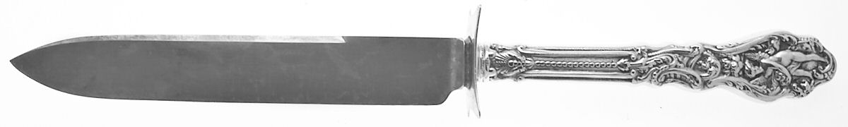 Versailles (Sterling, 1888, No Monograms) Large Stainless Blade Roast Carving Knife by Gorham Silver-1