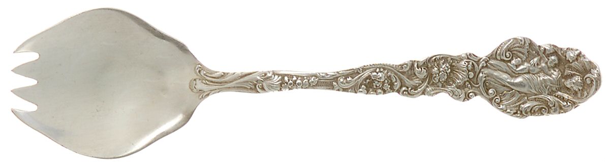 Versailles (Sterling, 1888, No Monograms) Large Individual Terrapin Fork by Gorham Silver-1