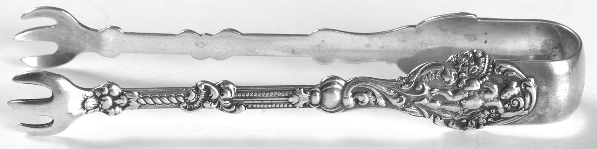 Versailles (Sterling, 1888, No Monograms) Bon Bon Tongs by Gorham Silver-1