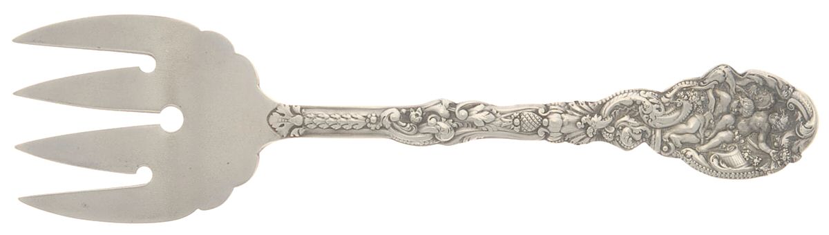 Versailles (Sterling, 1888, No Monograms) Large Solid Tined Sardine Serving Fork by Gorham Silver-1