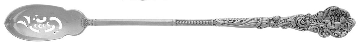 Versailles (Sterling, 1888, No Monograms) Pierced Bowl Long Handle Olive Spoon by Gorham Silver-1