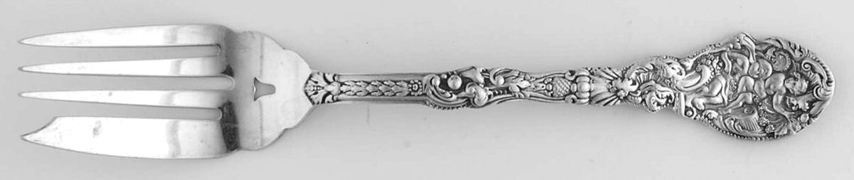 Versailles (Sterling, 1888, No Monograms) Pastry Fork by Gorham Silver-1