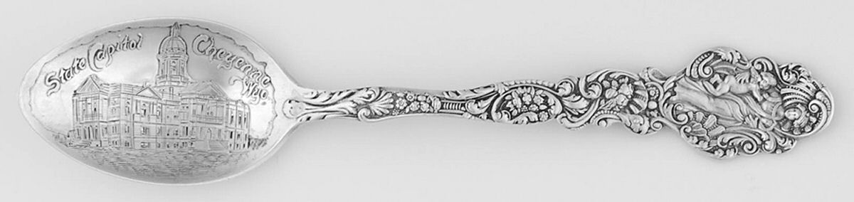 Versailles (Sterling, 1888, No Monograms) Souvenir Spoon (Five O'Clock) by Gorham Silver-1