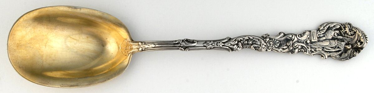 Versailles (Sterling, 1888, No Monograms) Oversize Solid Salad Serving Spoon by Gorham Silver-1