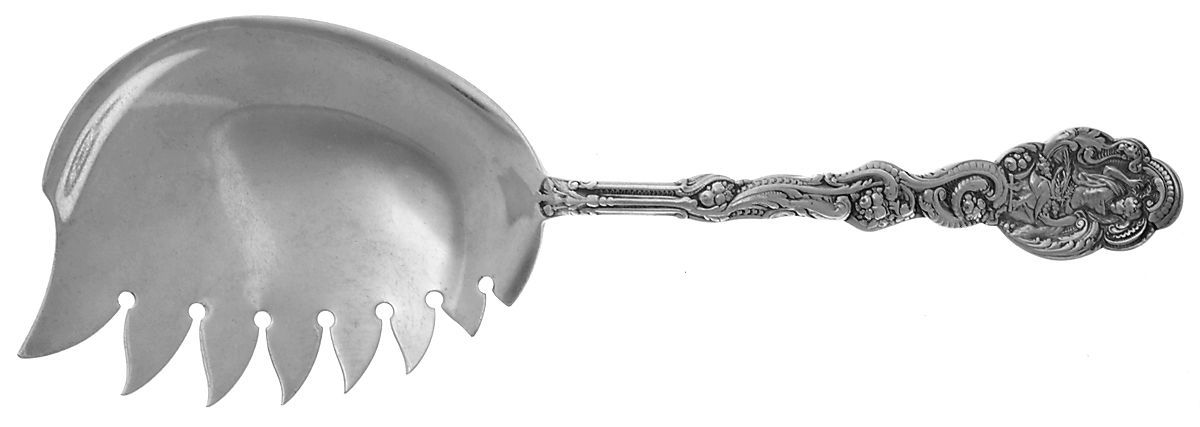 Versailles (Sterling, 1888, No Monograms) Solid Macaroni Server by Gorham Silver-1