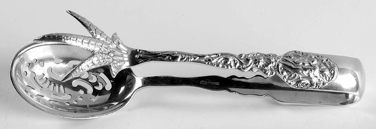Versailles (Sterling, 1888, No Monograms) Large Ice Serving Tongs by Gorham Silver-1