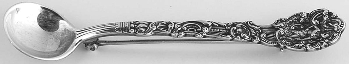 Versailles (Sterling, 1888, No Monograms) Lapel Pin by Gorham Silver-1