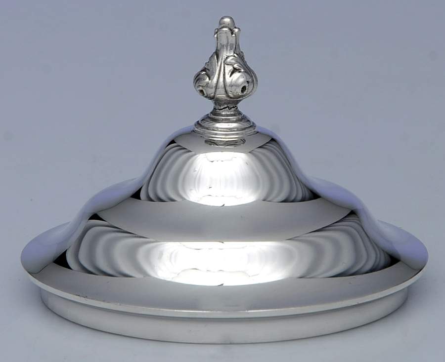 Victorian-Plain (Sterling, Hollowware) Lid for Sugar Bowl by Gorham Silver-1