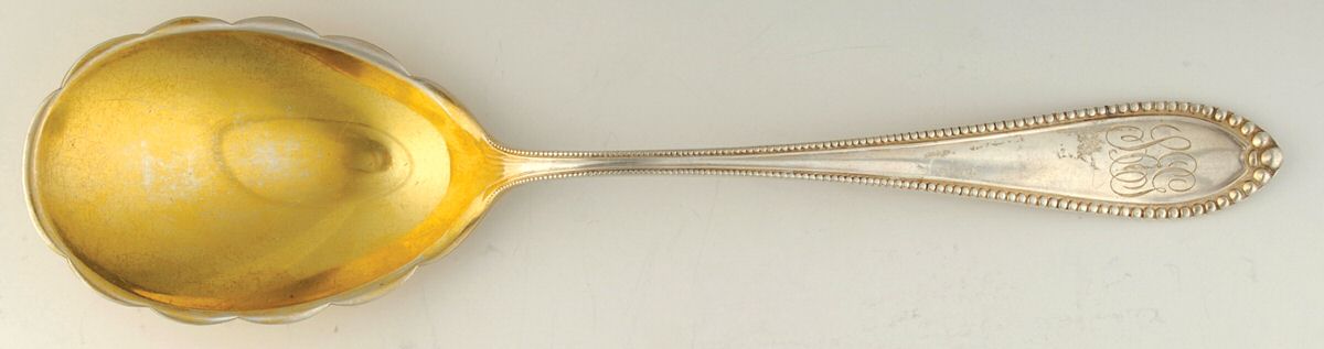 Virginia (Sterling, 1890) Oversize Solid Salad Serving Spoon by Gorham Silver-1