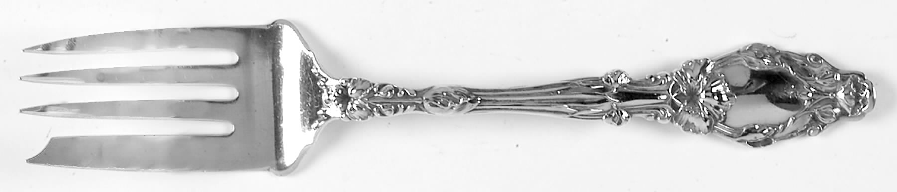 Virginiana (Sterling, 1904-1905, No Monograms) Medium Solid Cold Meat Serving Fork by Gorham Silver-1