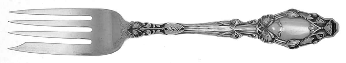Virginiana (Sterling, 1904-1905, No Monograms) Large Individual Solid Fish/Salad Fork by Gorham Silver-1