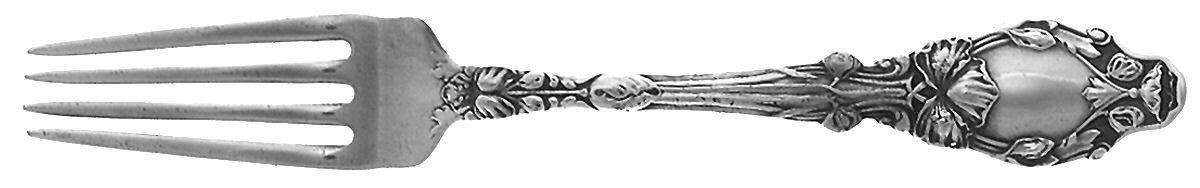 Virginiana (Sterling, 1904-1905, No Monograms) Solid Youth Tea Fork by Gorham Silver-1