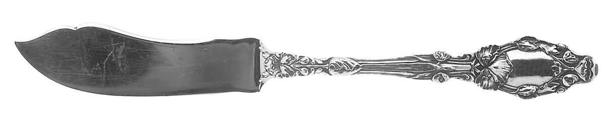 Virginiana (Sterling, 1904-1905, No Monograms) Large Flat Handle Master Butter Knife by Gorham Silver-1