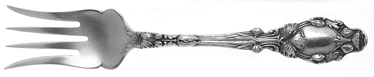 Virginiana (Sterling, 1904-1905, No Monograms) Small Chipped Beef Fork by Gorham Silver-1