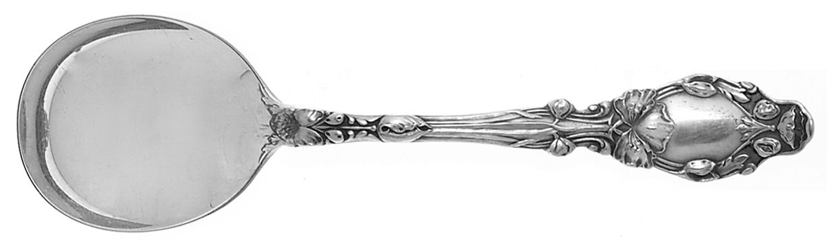 Virginiana (Sterling, 1904-1905, No Monograms) Round Bowl Soup Spoon (Gumbo) by Gorham Silver-1