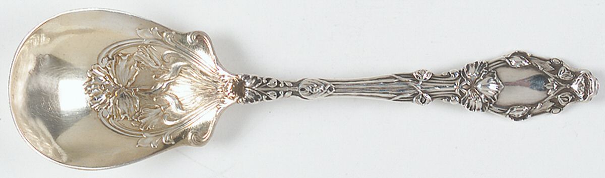 Virginiana (Sterling, 1904-1905, No Monograms) Large Jelly Spoon by Gorham Silver-1
