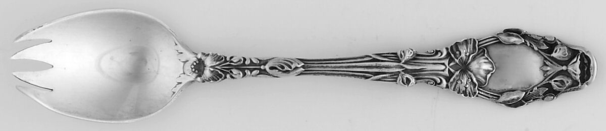 Virginiana (Sterling, 1904-1905, No Monograms) Large Individual Terrapin Fork by Gorham Silver-1