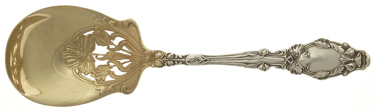 Virginiana (Sterling, 1904-1905, No Monograms) Solid Salad Serving Spoon by Gorham Silver-1