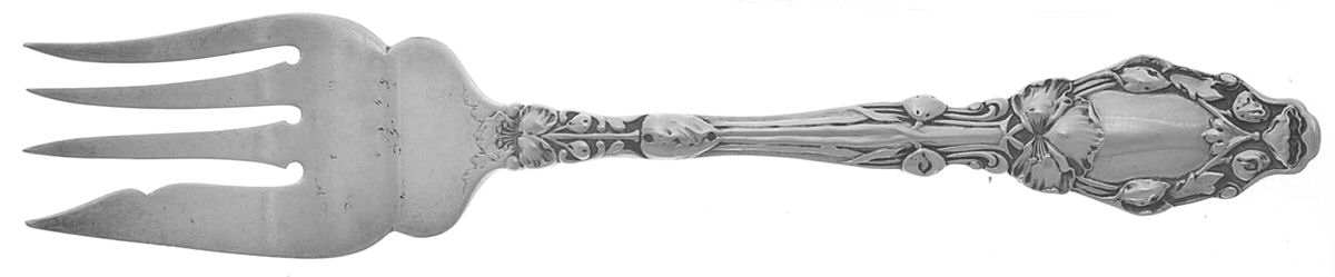 Virginiana (Sterling, 1904-1905, No Monograms) Small Solid Cold Meat Serving Fork by Gorham Silver-1