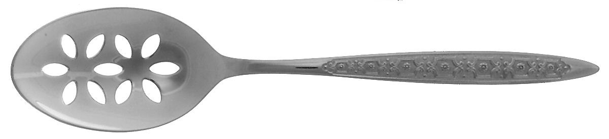 Vivero (Stainless) Pierced Tablespoon (Serving Spoon) by Gorham Silver-1