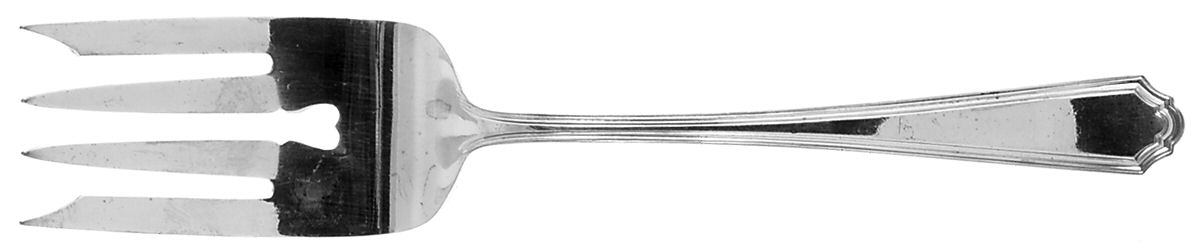 Washington Irving (Silverplate, 1923-1927) Large Solid Cold Meat Serving Fork by Gorham Silver-1