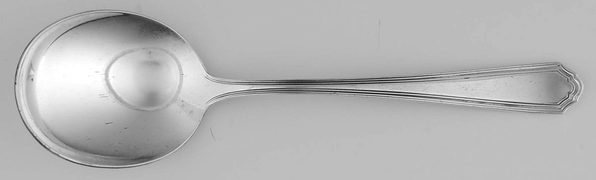 Washington Irving (Silverplate, 1923-1927) Round Bowl Soup Spoon (Cream Soup) by Gorham Silver-1
