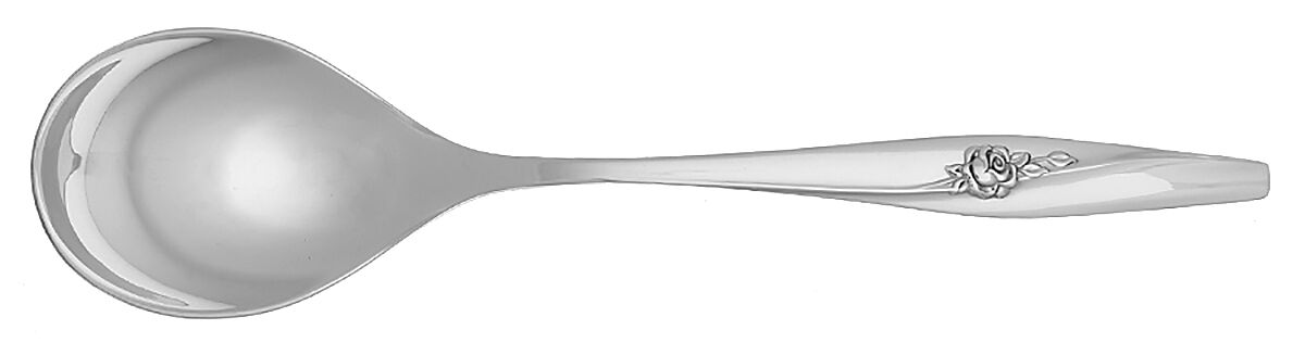 Wave Rose (Stainless) Sugar Spoon by Gorham Silver-1