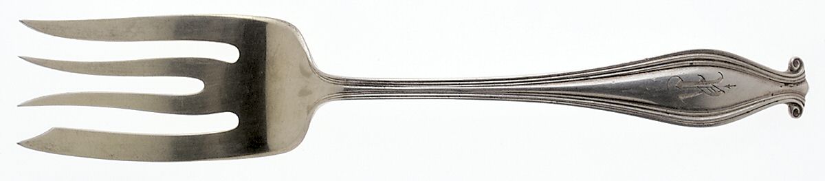 Weymouth (Sterling, 1914) Small Solid Cold Meat Serving Fork by Gorham Silver-1