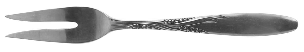 Wheat (Stainless) Medium Solid Cold Meat Serving Fork by Gorham Silver-1