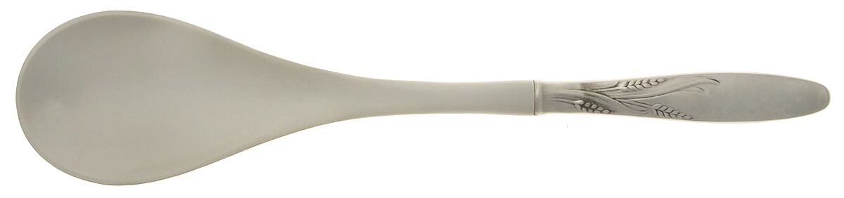 Wheat (Stainless) Salad Serving Spoon with Plastic Bowl by Gorham Silver-1