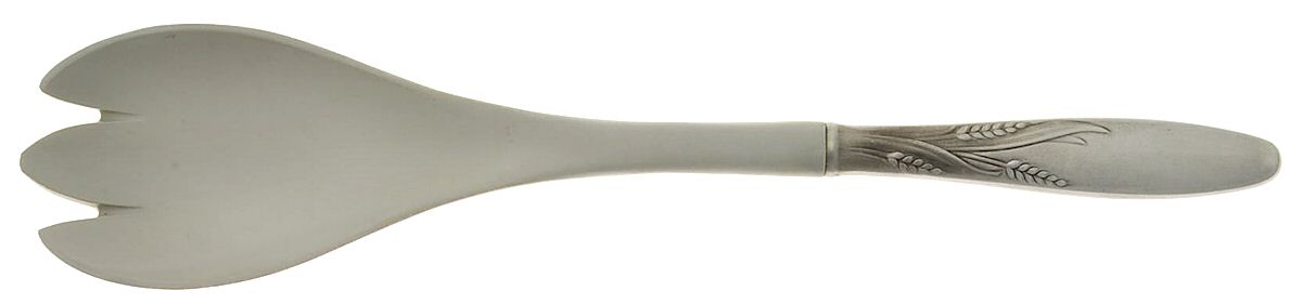 Wheat (Stainless) Salad Serving Fork with Plastic Prongs by Gorham Silver-1