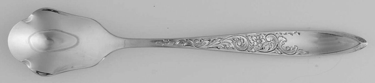 White Paisley (Sterling, 1966) Relish Spoon by Gorham Silver-1