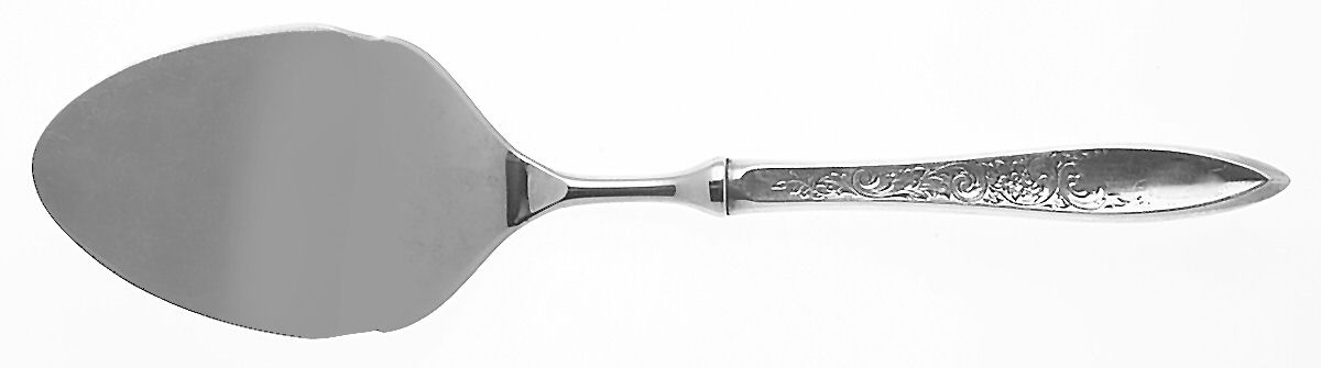 White Paisley (Sterling, 1966) Pastry Server with Stainless Blade by Gorham Silver-1