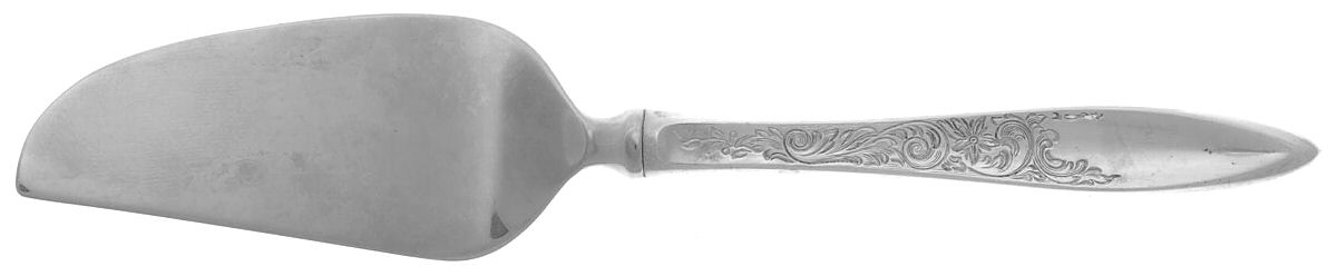 White Paisley (Sterling, 1966) Cheese Knife with Stainless Blade by Gorham Silver-1