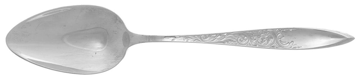 White Paisley (Sterling, 1966) Dessert/Oval Soup Spoon by Gorham Silver-1