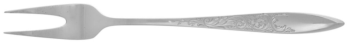 White Paisley (Sterling, 1966) Short Handle Pickle/Olive Fork by Gorham Silver-1