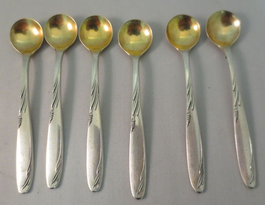 Willow (Sterling, 1954) Individual Salt Spoon by Gorham Silver-1