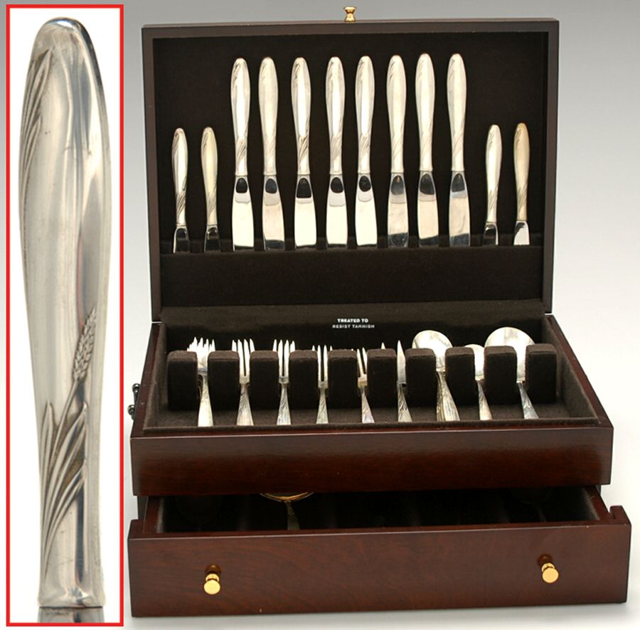 Willow (Sterling, 1954) 55 Piece Set by Gorham Silver-1
