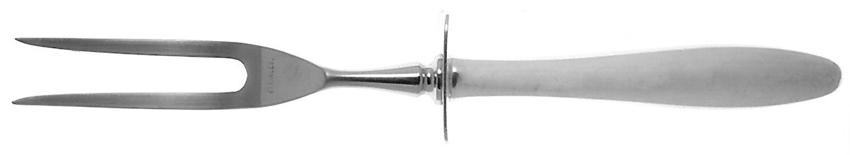Willow (Sterling, 1954) Small Steak Carving Fork with Stainless Prongs by Gorham Silver-1