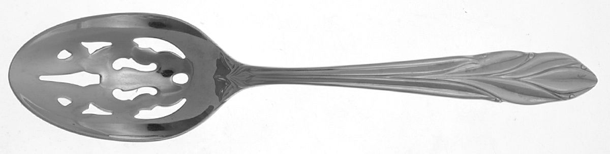 Willow (Stainless) Pierced Tablespoon (Serving Spoon) by Gorham Silver-1