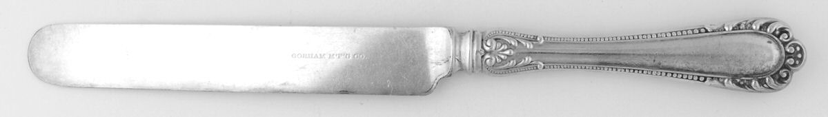 Winthrop (Silverplate, 1896) Blunt Hollow Knife with Bolster by Gorham Silver-1