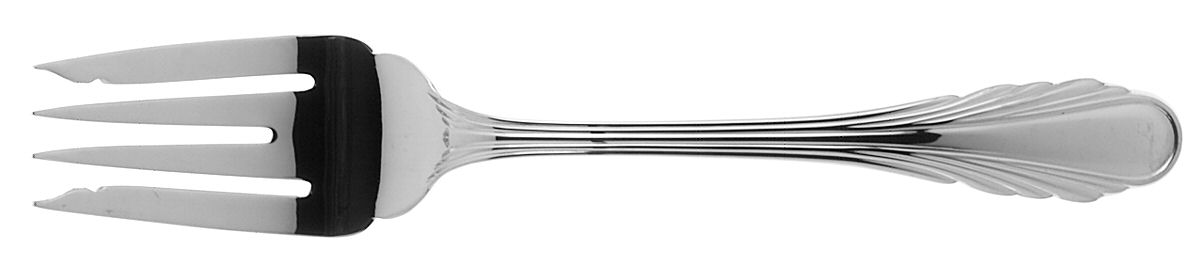 Windrush (Stainless) Medium Solid Cold Meat Serving Fork by Gorham Silver-1