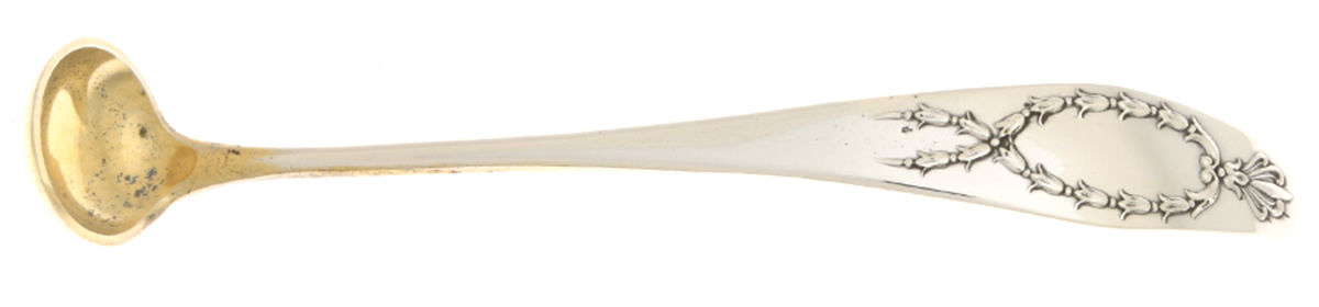 Wreath (Sterling, 1911) Mustard Spoon by Gorham Silver-1
