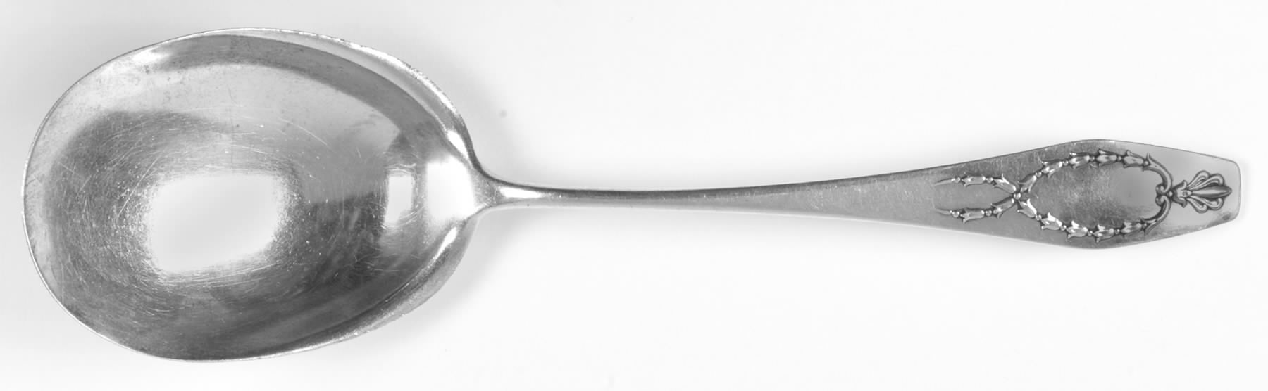 Wreath (Sterling, 1911) Large Solid Berry/Casserole Spoon by Gorham Silver-1