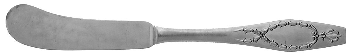 Wreath (Sterling, 1911) Flat Handle Butter Spreader by Gorham Silver-1